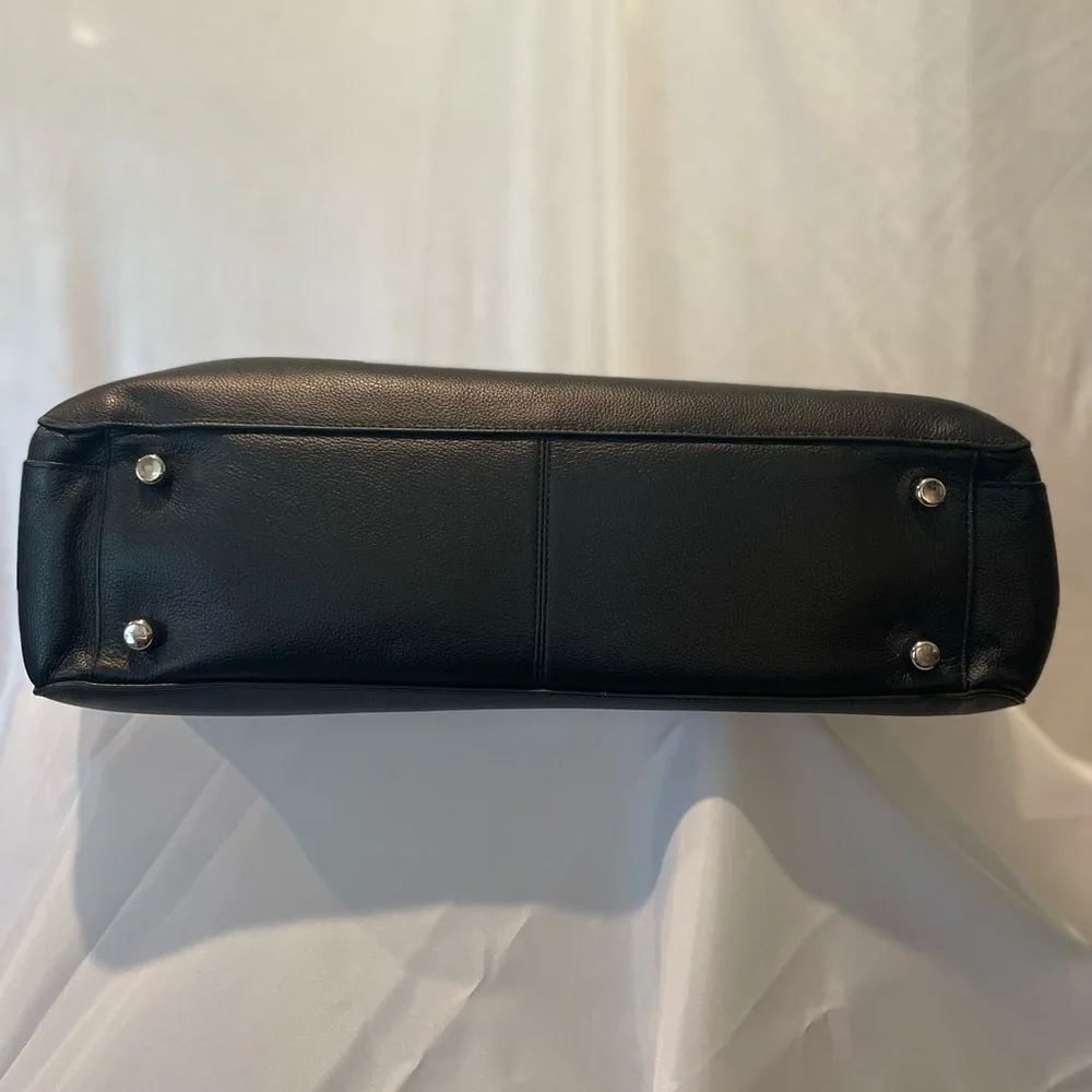 Coach Black Leather Briefcase